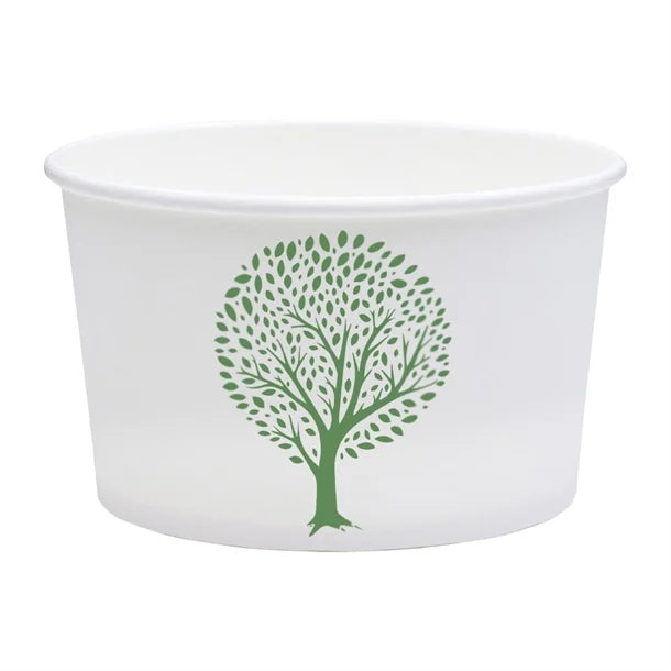 Vegware Soup Containers Green Tree 115-Series 340ml (500 Pack)