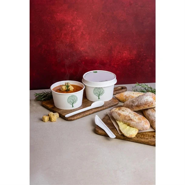 Vegware Soup Containers Green Tree 115-Series 340ml (500 Pack)