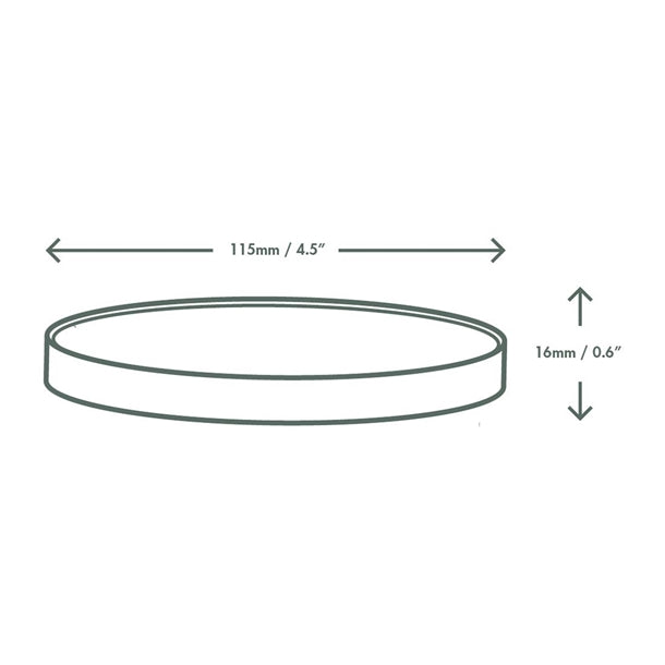Vegware Soup Container Lids 115-Series (500 Pack)