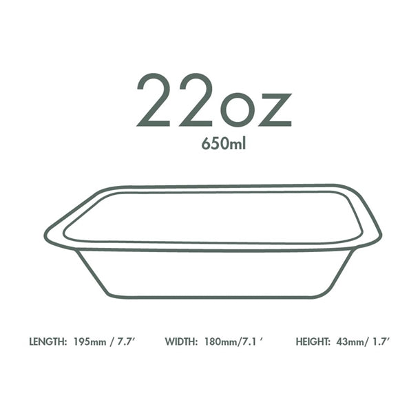 Vegware Gourmet Bagasse Bases Size 4 Natural 650ml (600 Pack)