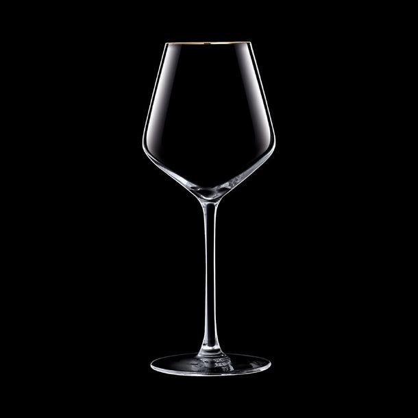 Cristal d'Arques Ultime Gold Band Wine Glasses 470ml (8 Pack)