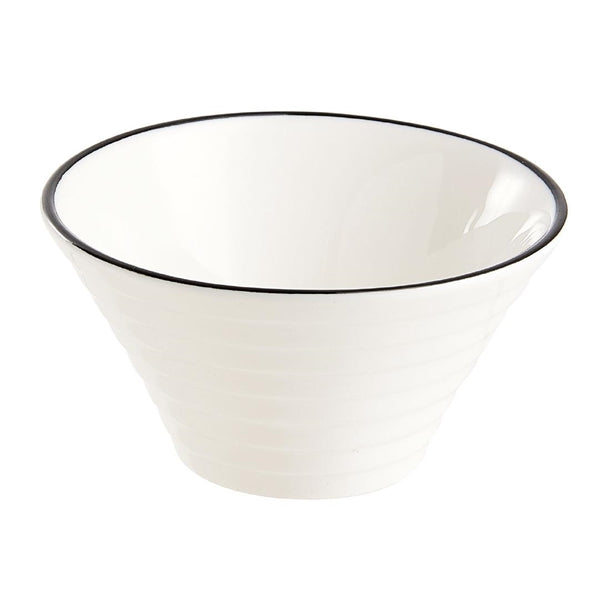 Arcoroc Appetizer Spiral Dishes Black Line 85mm (24 Pack)