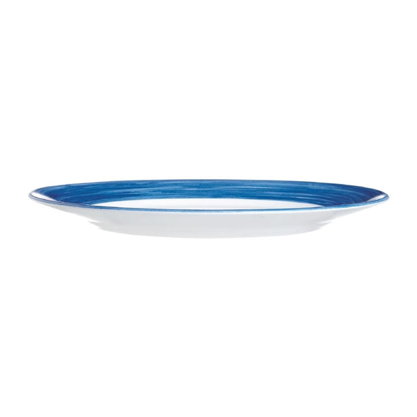 Arcoroc Brush Dessert Plates Blue 195mm (24 Pack)