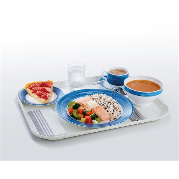 Arcoroc Brush Dessert Plates Blue 195mm (24 Pack)