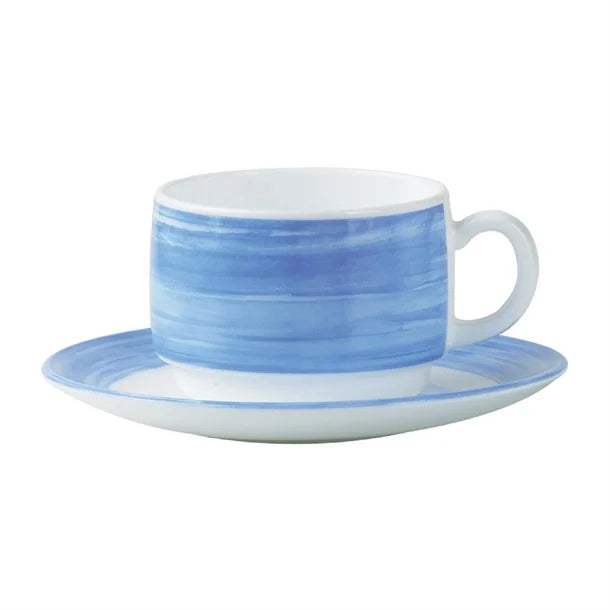 Arcoroc Brush Saucers Blue 140mm (48 Pack)