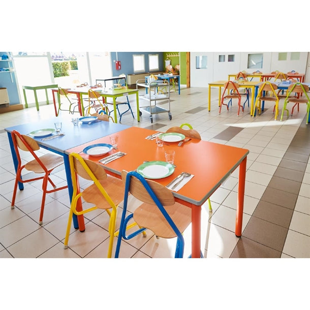 Arcoroc Brush Square Stacking Dishes Blue 110mm (24 Pack)