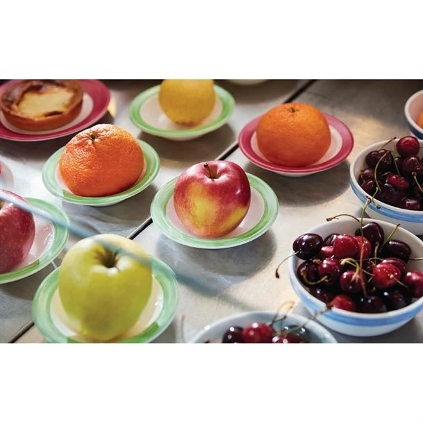 Arcoroc Brush Rim Bowls Green 120mm (36 Pack)