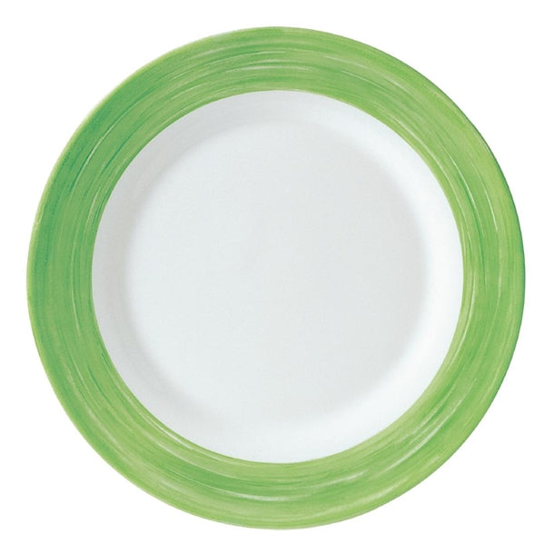 Arcoroc Brush Side Plates Green 155mm (24 Pack)