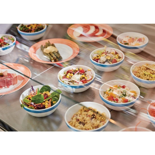 Arcoroc Brush Dessert Plates Orange 195mm (24 Pack)