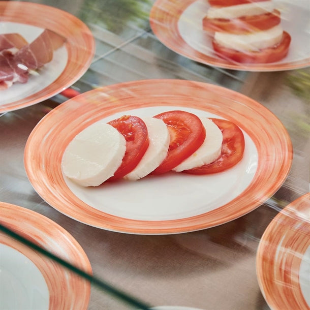 Arcoroc Brush Dessert Plates Orange 195mm (24 Pack)