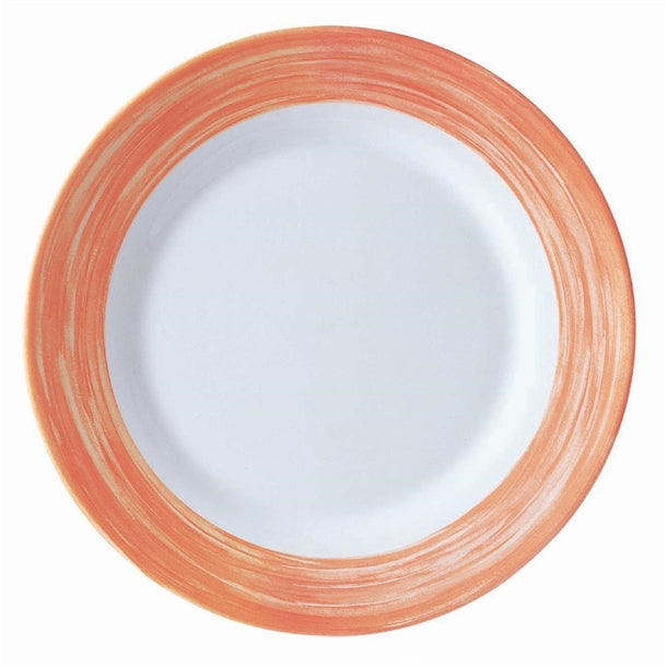 Arcoroc Brush Dessert Plates Orange 195mm (24 Pack)