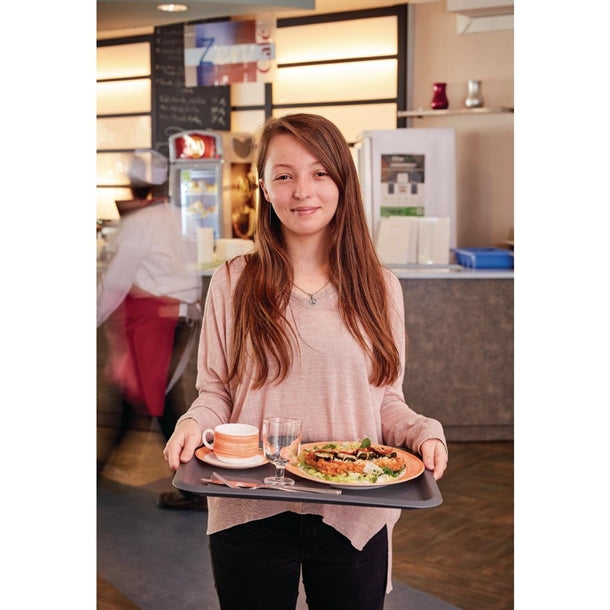 Arcoroc Brush Plates Orange 252mm (12 Pack)