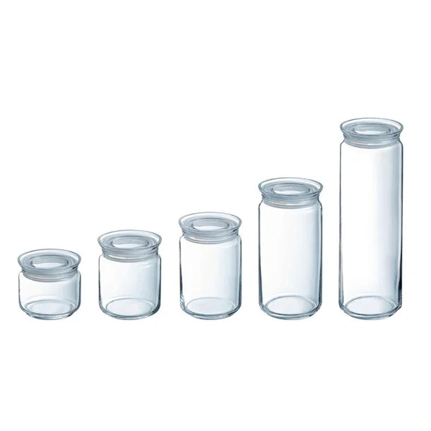 Luminarc Pure Jars with Glasses Lids 750ml (6 Pack)
