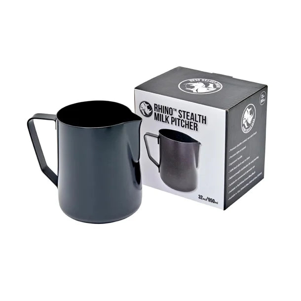 Rhino Stealth Milk Pitcher 1Ltr Black