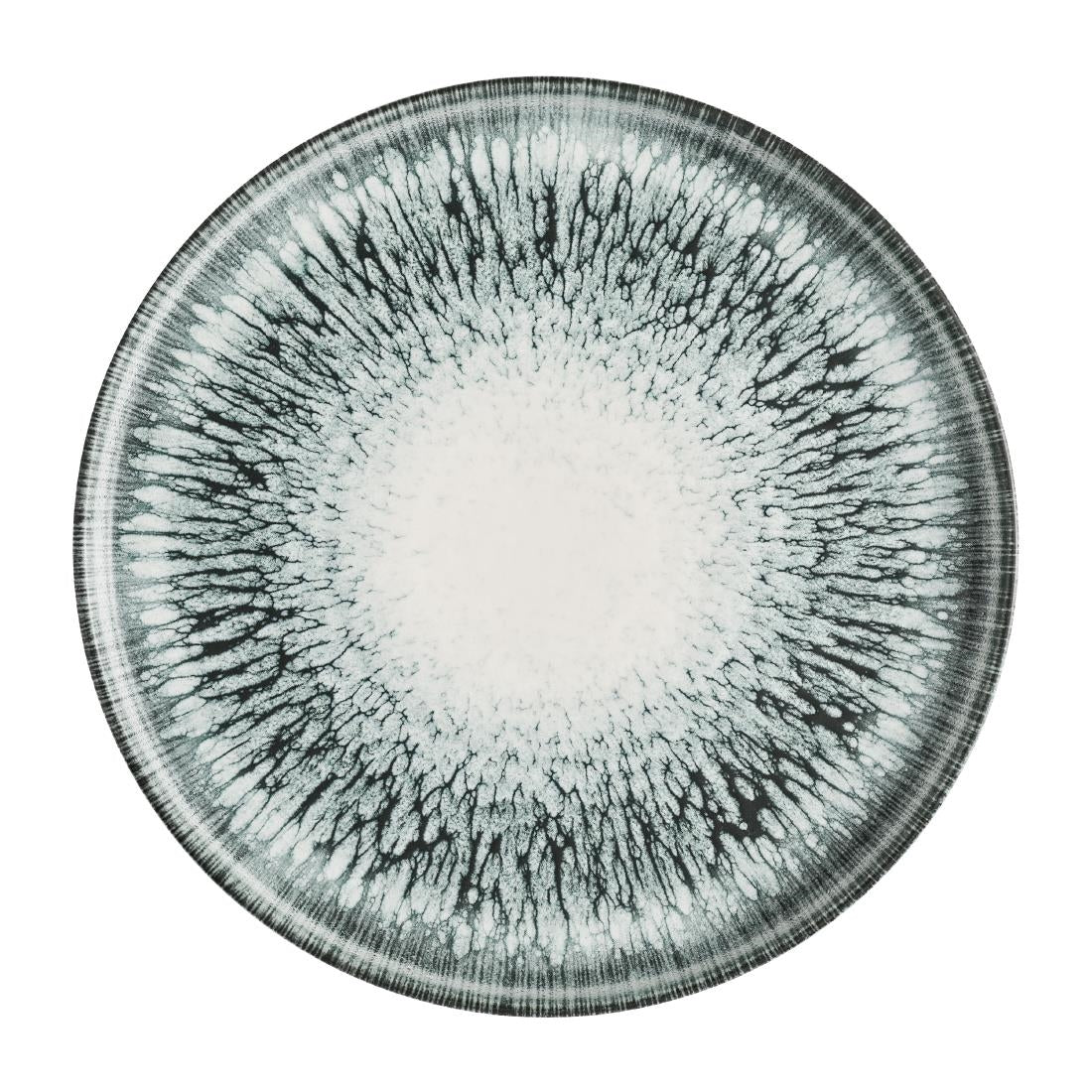 Churchill Inked Lumé Walled Plates Black 260mm (6 Pack)