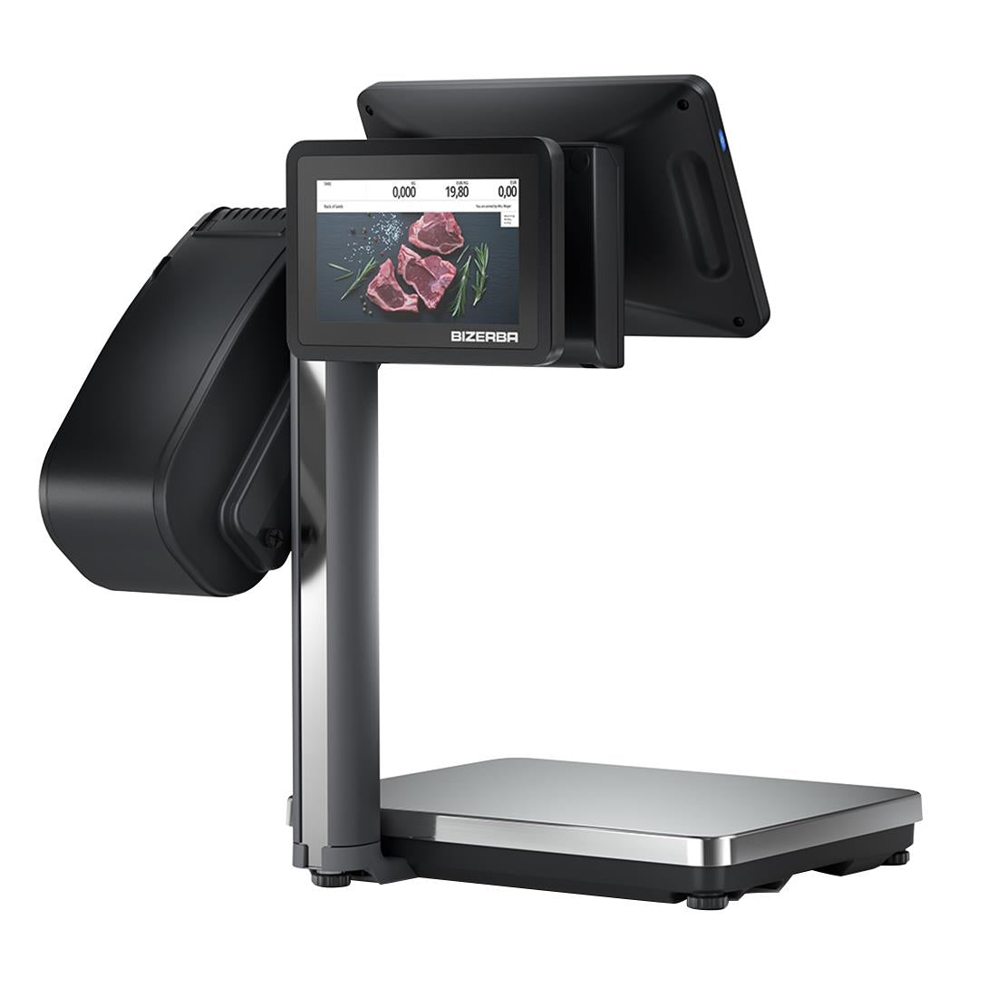 Bizerba Q1 800 Scale. Printer: 2'' Till Receipts / Linerless Labels