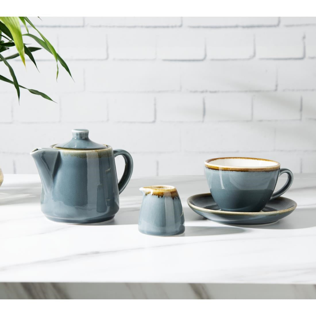 Olympia Kiln Teapots Ocean 650ml (4 Pack)