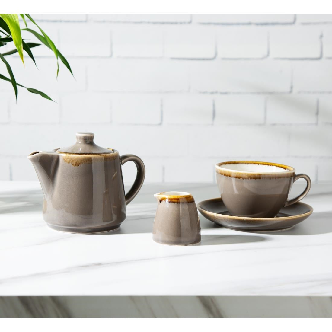 Olympia Kiln Teapots Smoke 650ml (4 Pack)