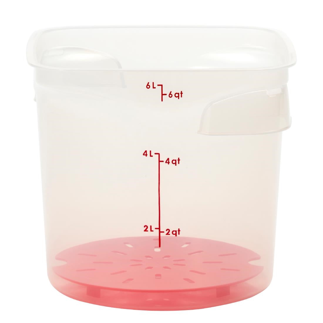 Cambro FreshPro CamRounds Drain Shelf Red