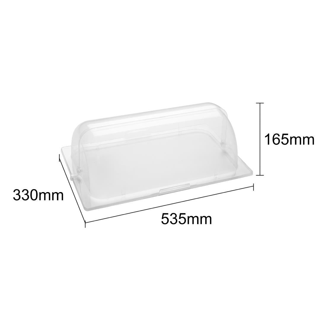 Olympia Kristallon ABS Rolltop Cover GN 1/1