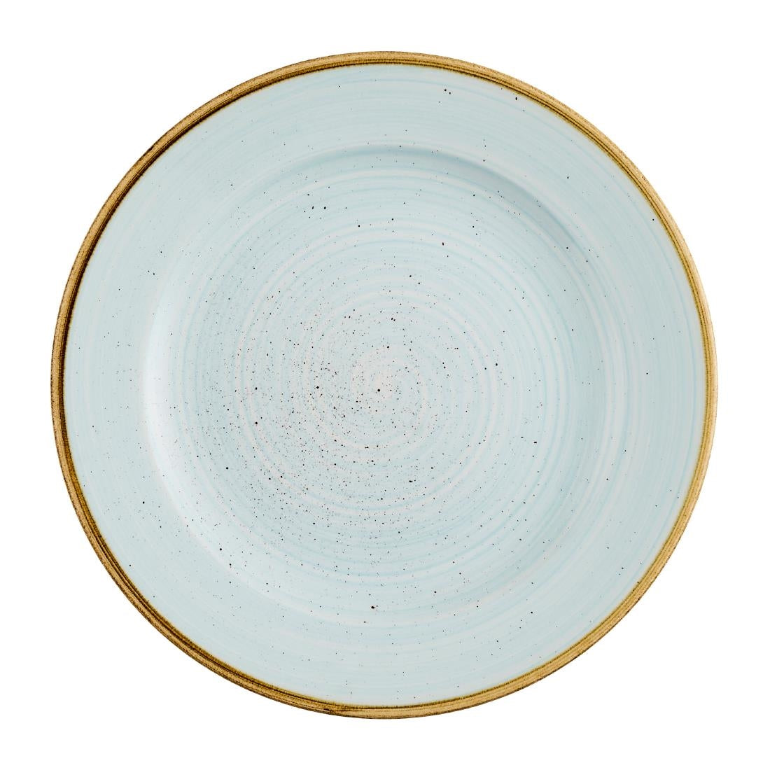 Churchill Stonecast Profile Rimmed Plates Duck Egg Blue 210mm (12 Pack)