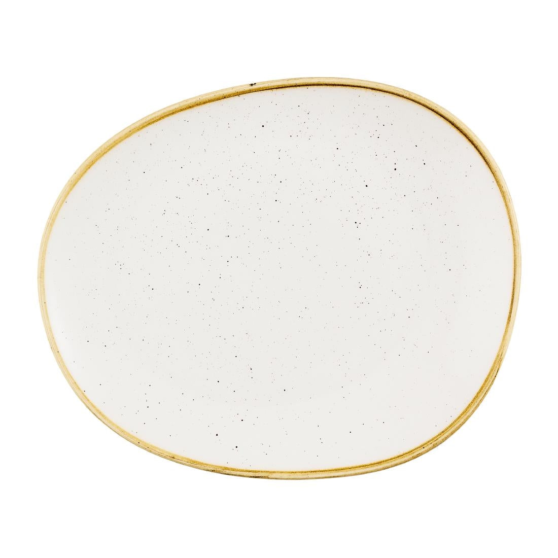 Churchill Stonecast Opal Plates Barley White 280mm (12 Pack)