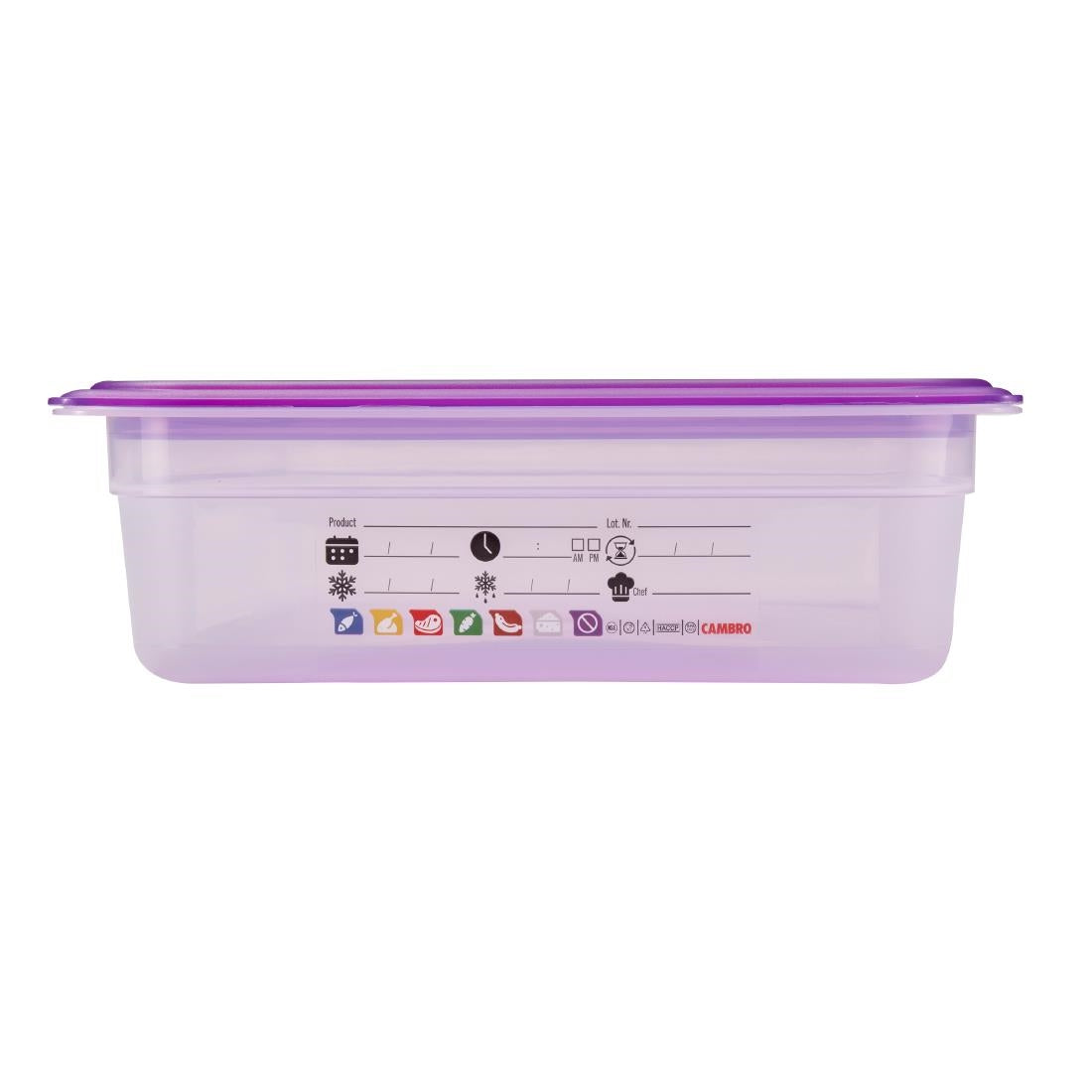 Cambro Safetrak IML Polypropylene Food Storage Container 1/1 GN 100mm