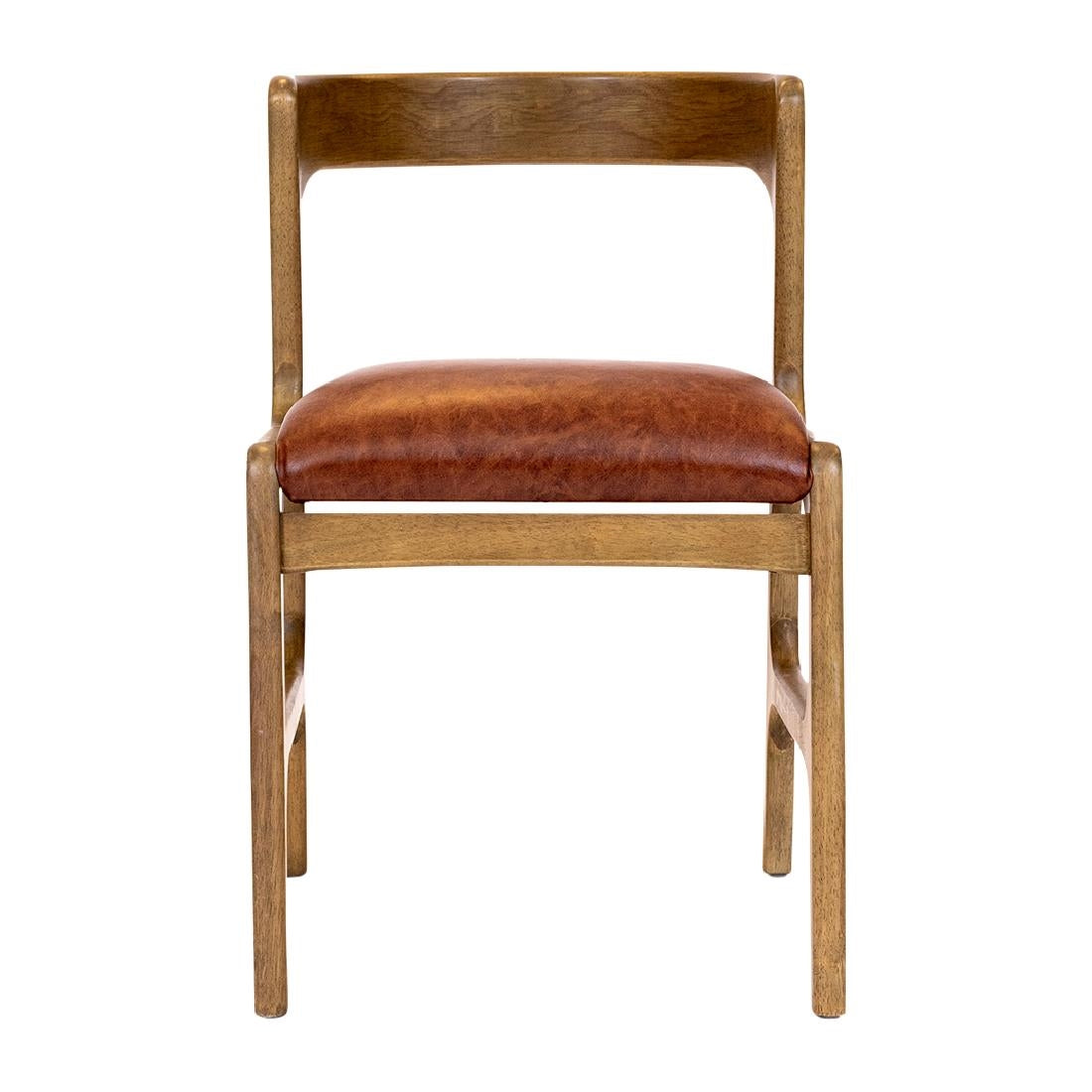 Copenhagen Dining Chairs in Weathered Oak & Bison Tan (6 Pack)