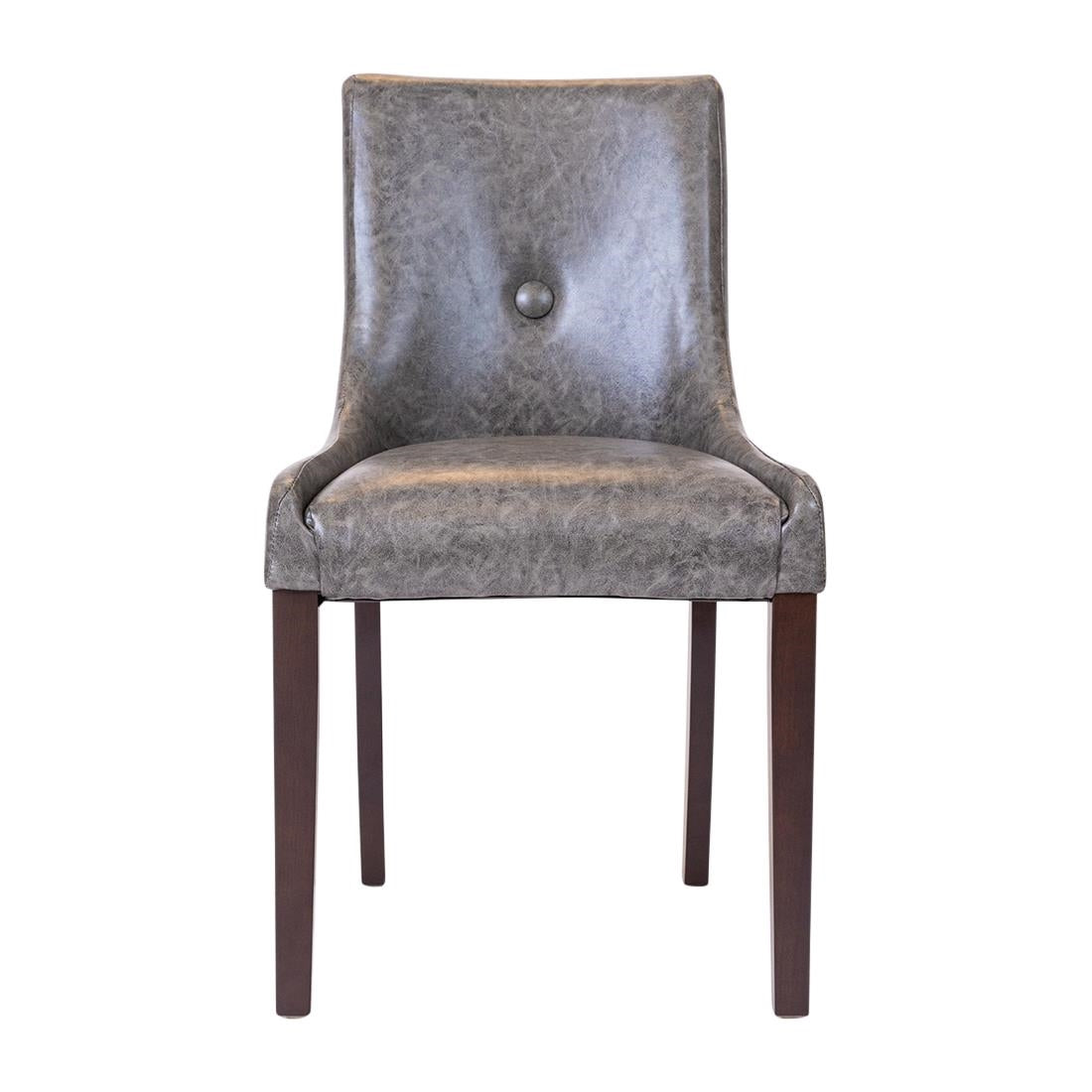 Bath Dining Chair in Dark Walnut & Bison Smoke (6 Pack)
