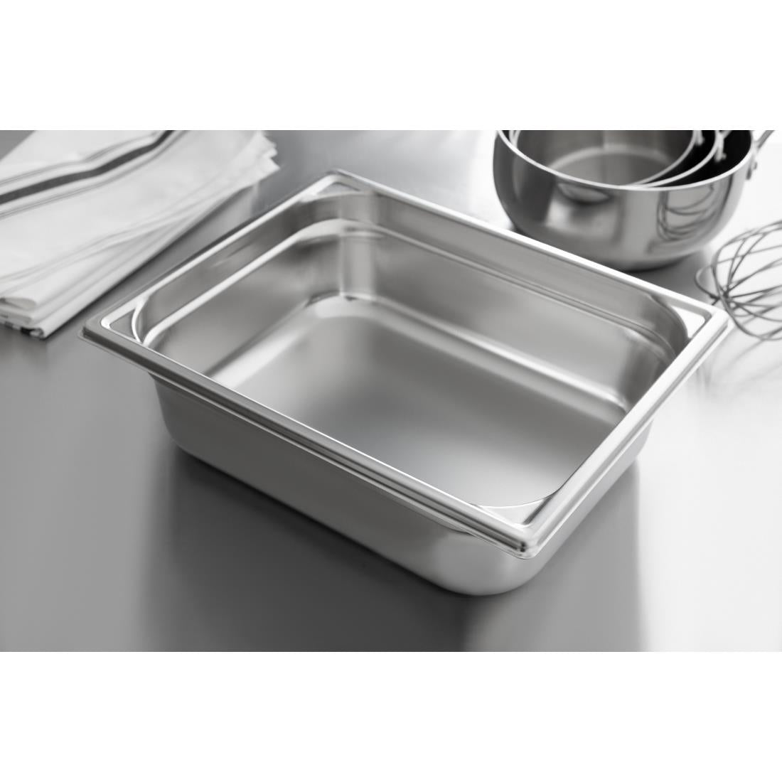 Matfer Bourgeat Stainless Steel 1/2 Gastronorm Tray 100mm