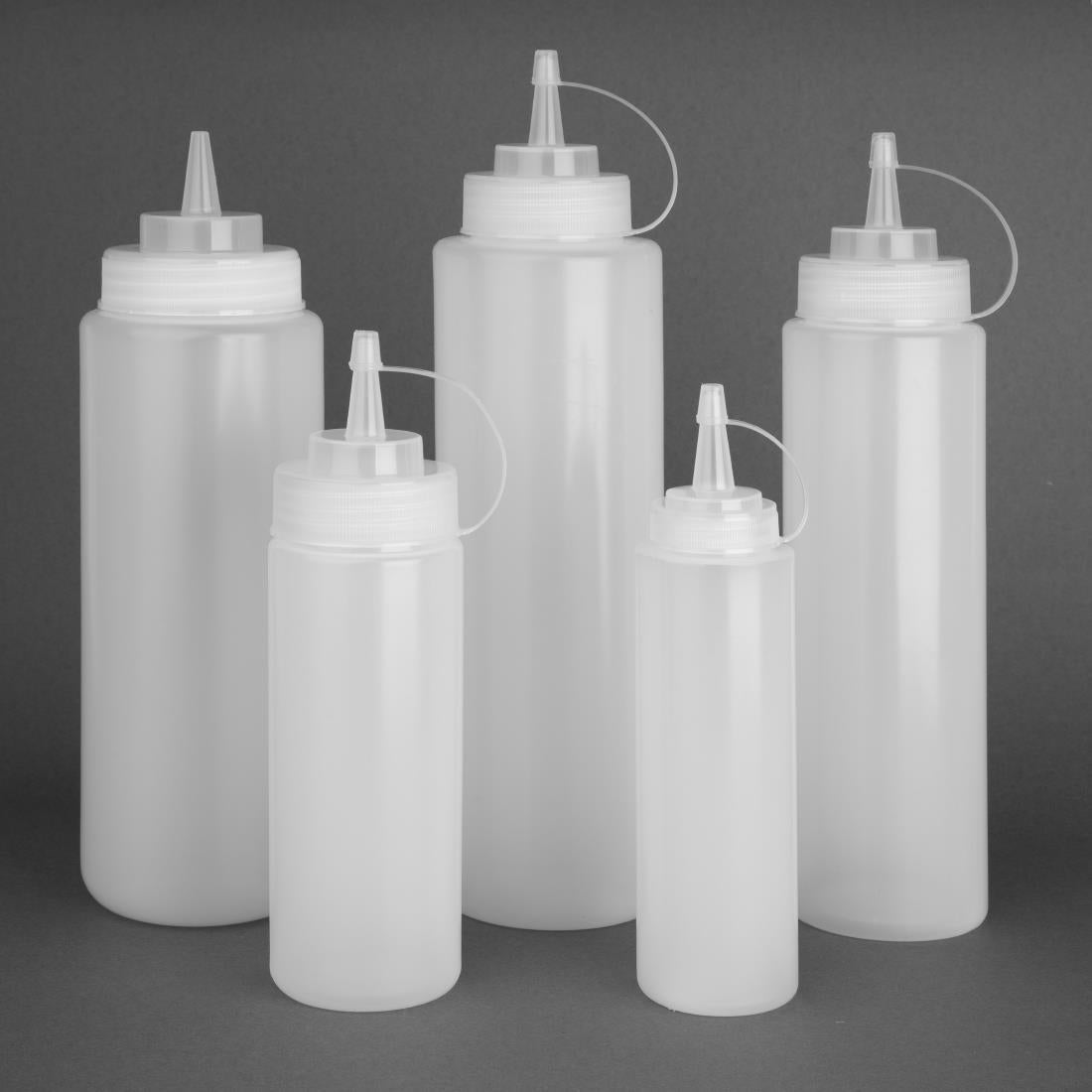 clear squeeze sauce bottle