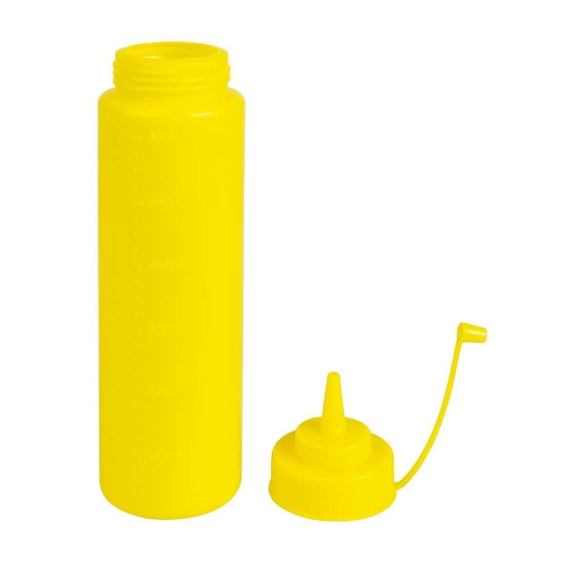 Vogue Yellow Squeeze Sauce Bottle 24oz