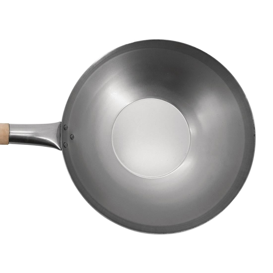 Vogue Mild Steel Flat Base Wok 330mm