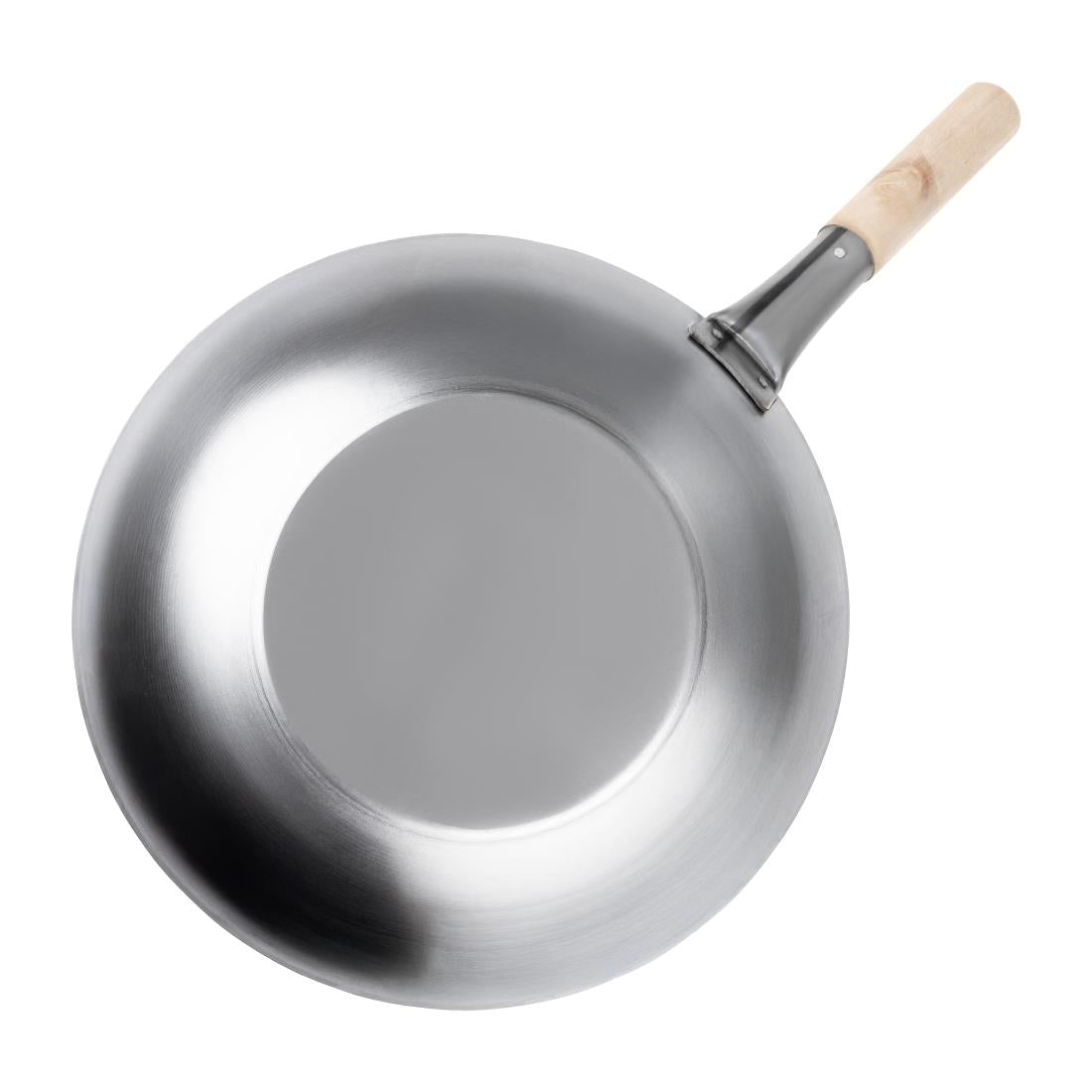Vogue Mild Steel Flat Base Wok 356mm