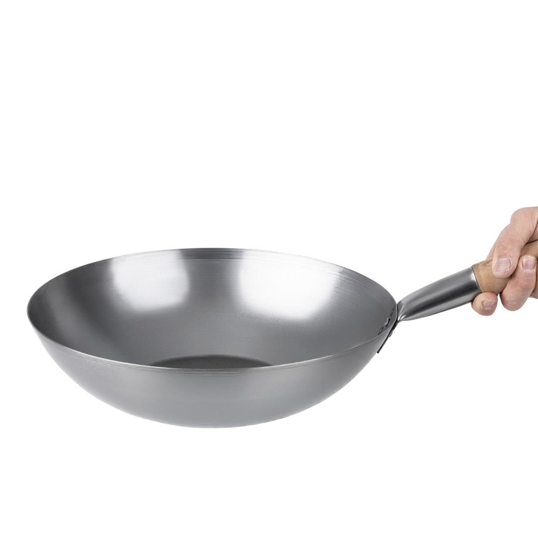 Vogue Mild Steel Flat Base Wok 356mm