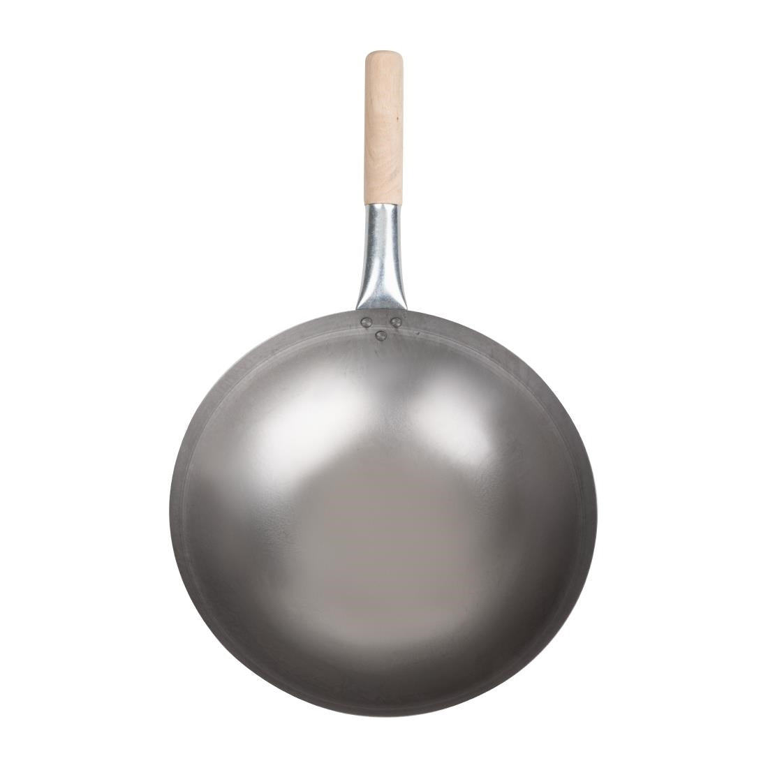 Vogue Mild Steel Round Base Wok 356mm