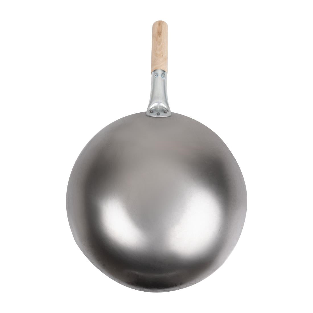 Vogue Mild Steel Round Base Wok 356mm