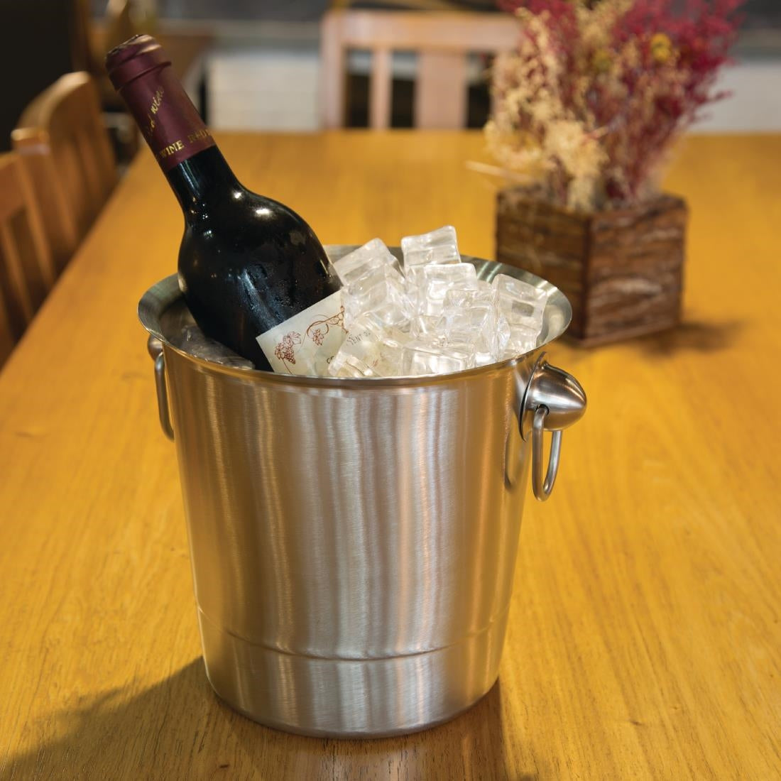 Olympia Brushed Stainless Steel Wine & Champagne Bucket