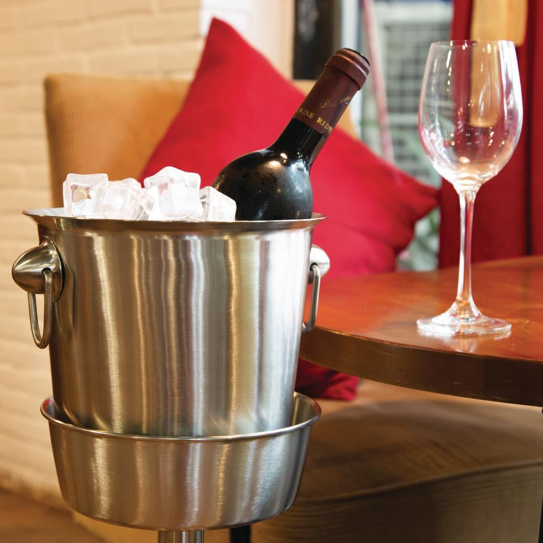 Olympia Brushed Stainless Steel Wine & Champagne Bucket