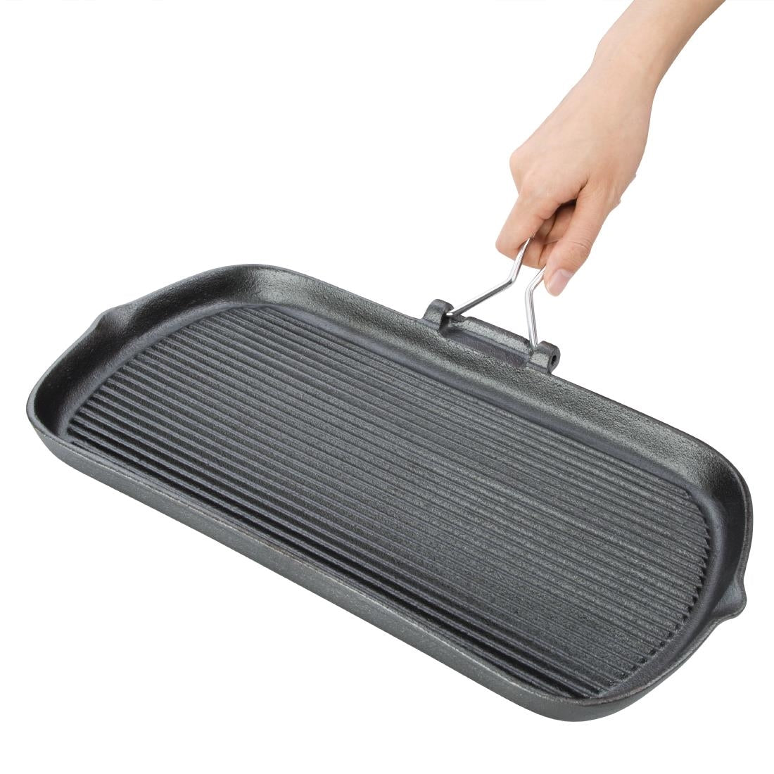 Vogue Cast Iron Grill Pan 22cm