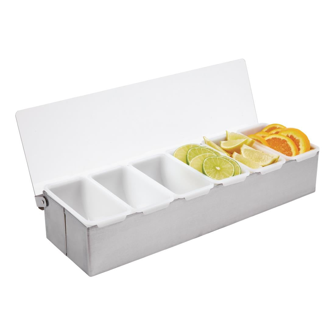 Olympia 6 Compartment Condiment Holder Stainless Steel