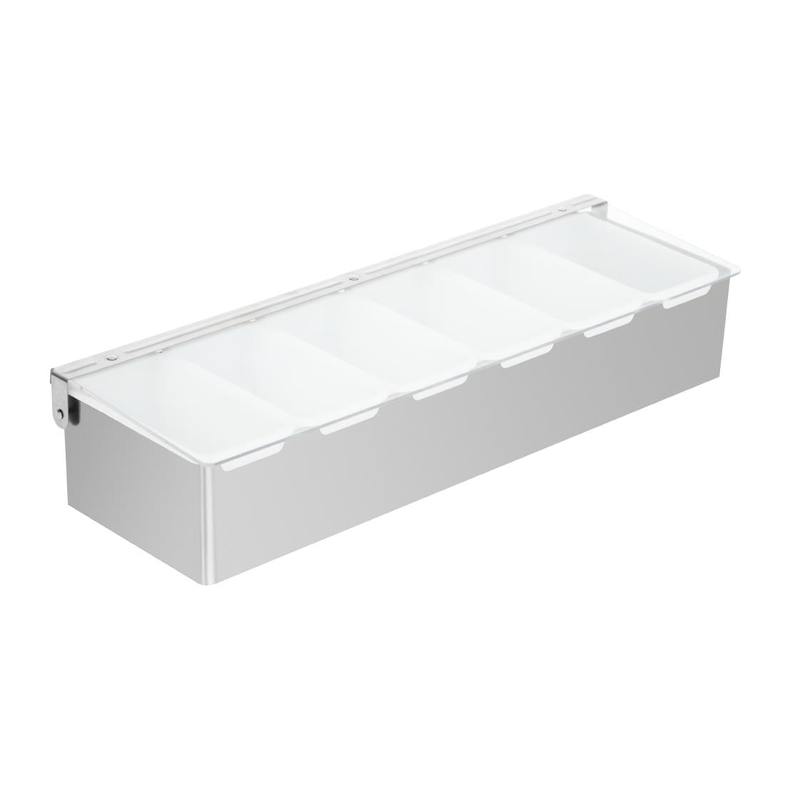 Olympia 6 Compartment Condiment Holder Stainless Steel