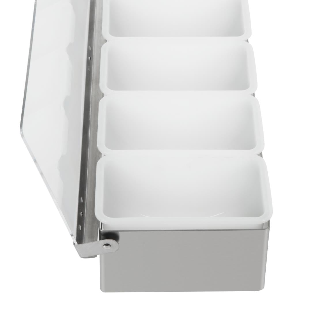 Olympia 6 Compartment Condiment Holder Stainless Steel