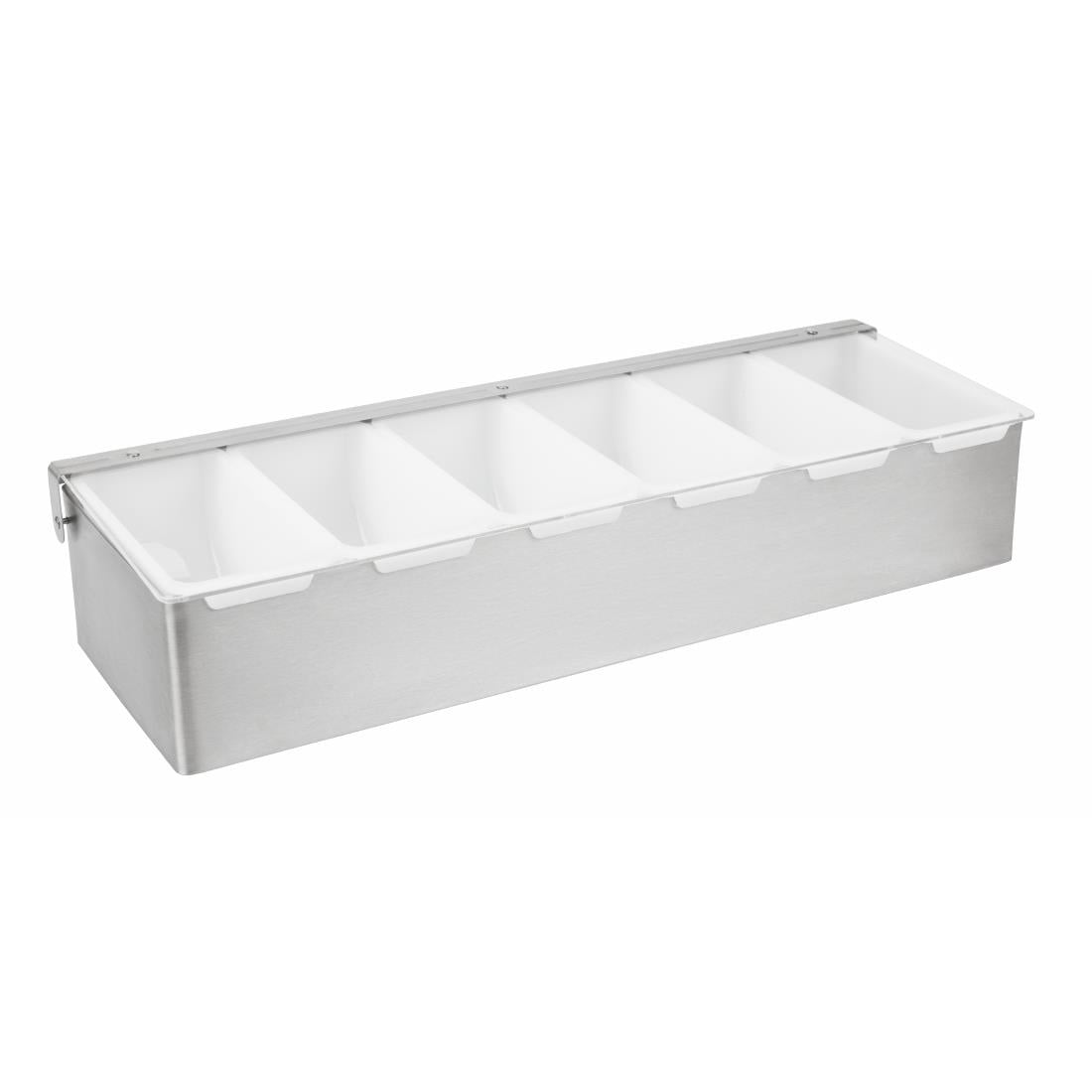 Olympia 6 Compartment Condiment Holder Stainless Steel
