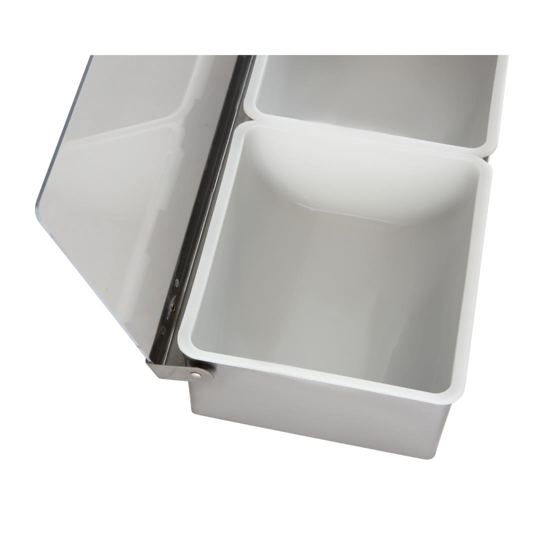 Olympia 3 Compartment Condiment Holder Stainless Steel