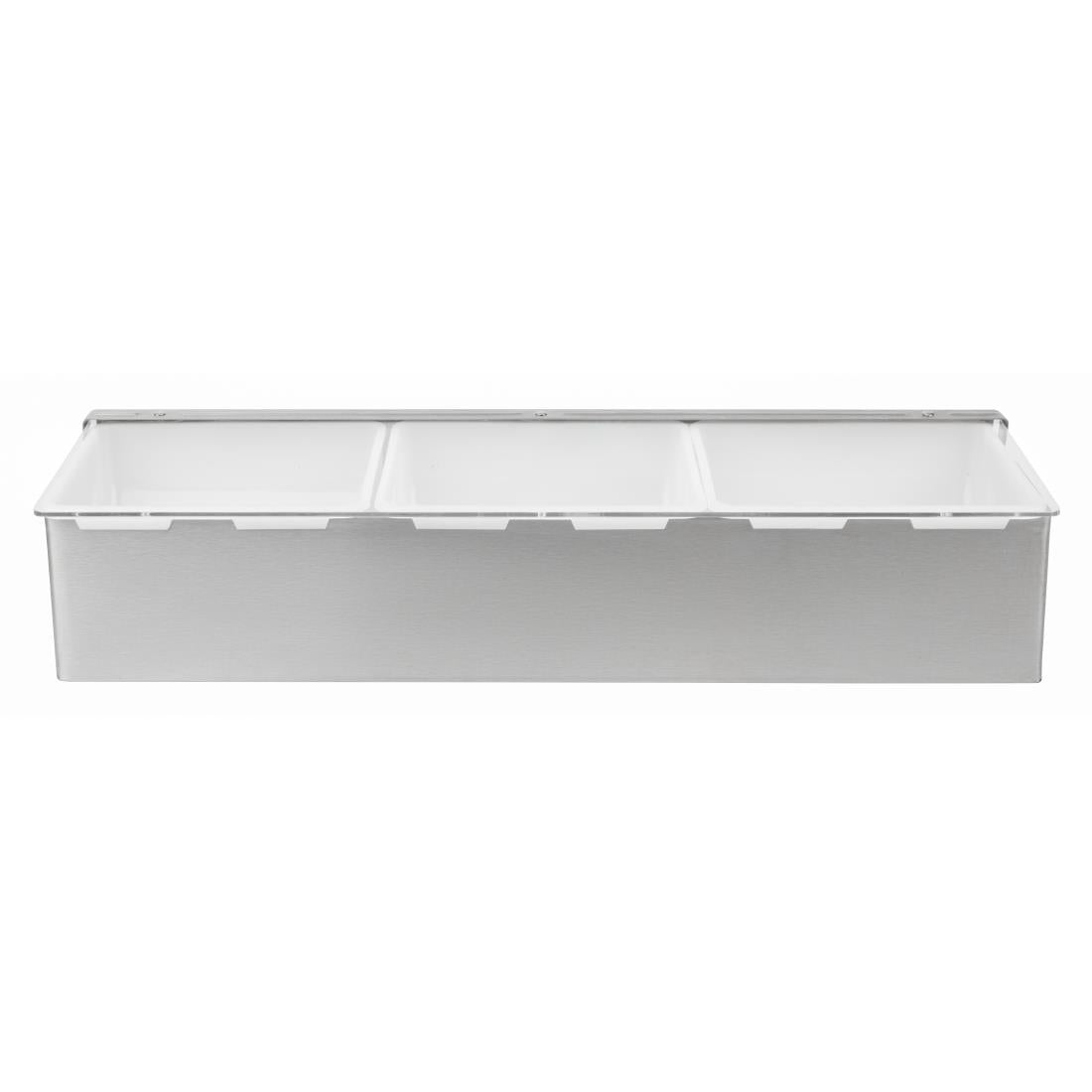 Olympia 3 Compartment Condiment Holder Stainless Steel