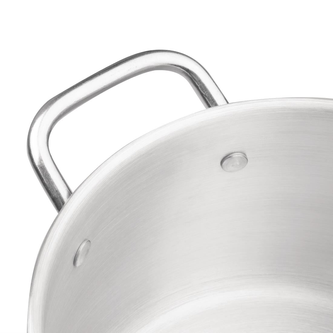 Vogue Aluminium Double Boiler Pan with Lid 24cm
