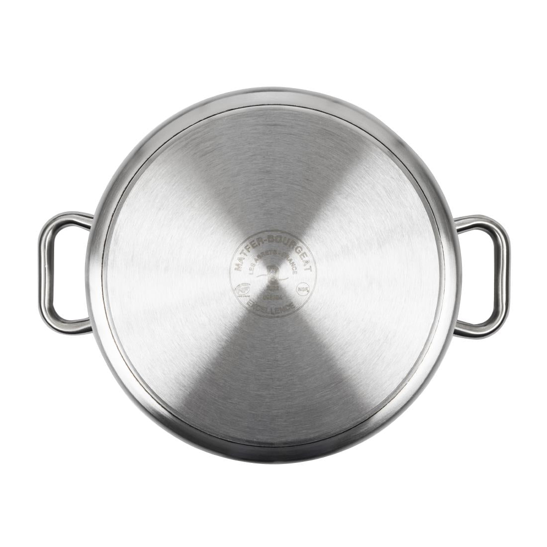 Matfer Bourgeat Excellence Stainless Steel Casserole Pan 24cm