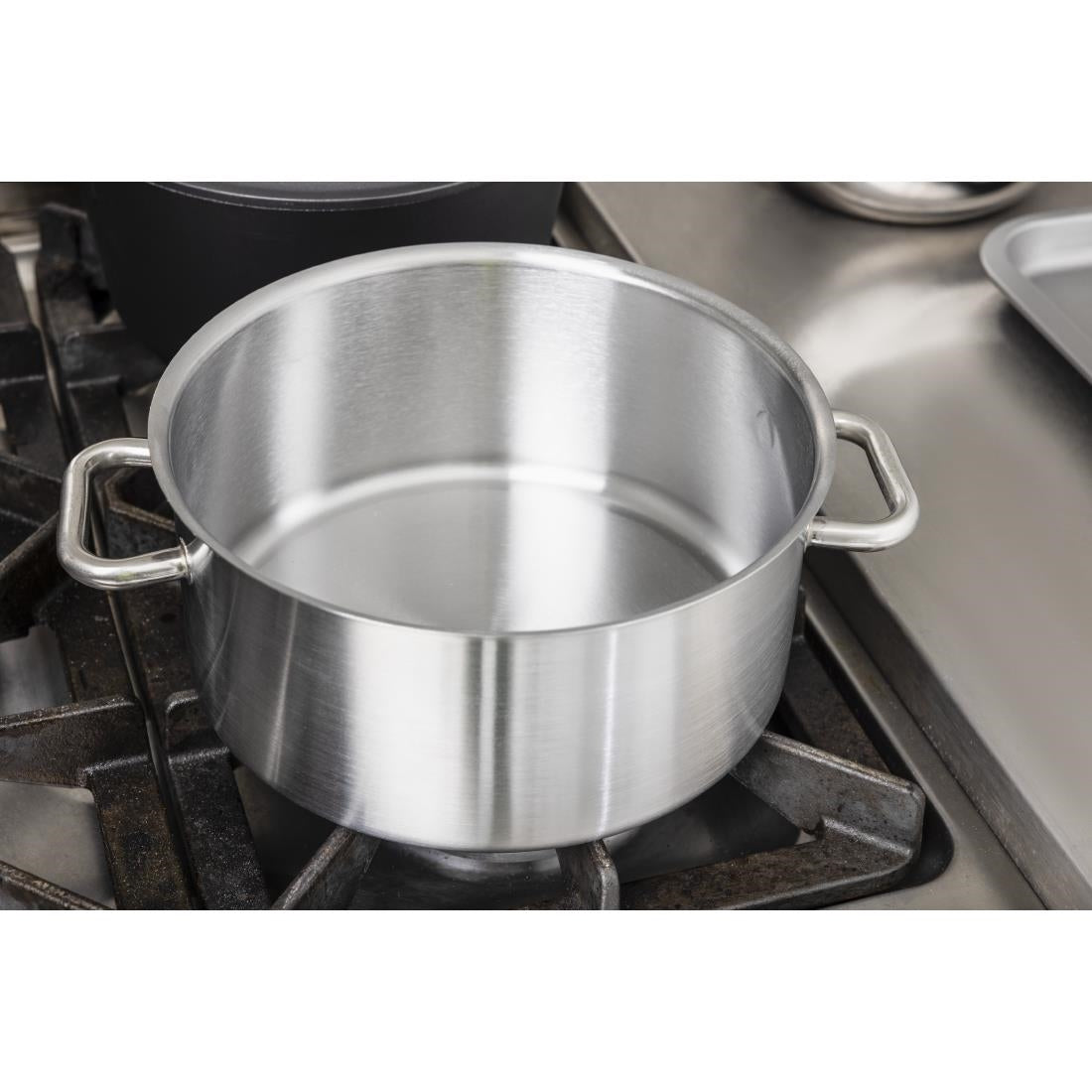 Matfer Bourgeat Excellence Stainless Steel Casserole Pan 24cm
