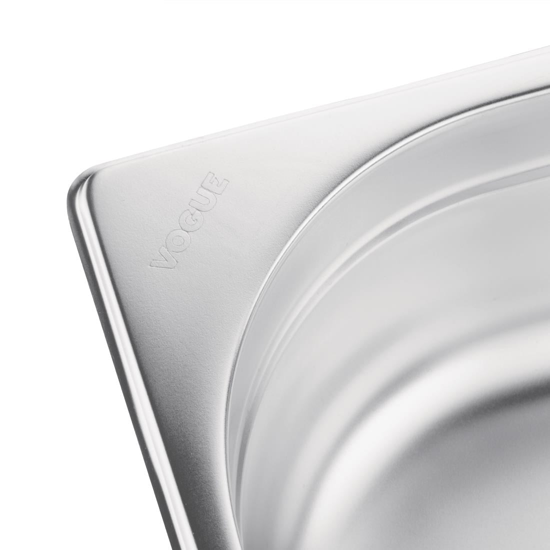 Vogue Stainless Steel 2/1 Gastronorm Tray 65mm